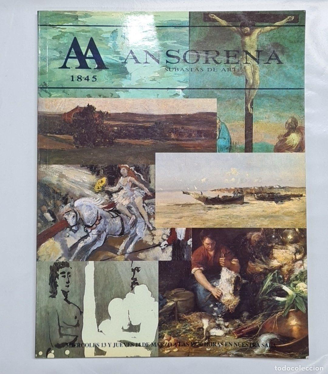 Libros: AA 1845. ANSORENA SUBASTA DE ARTE. - Foto 1