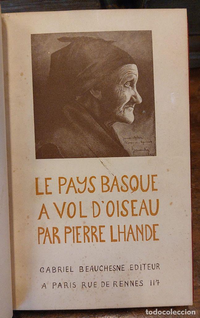 Libros: LE PAYS BASQUE A VOL D&acute;OISEAU. - LHANDE, Pierre. - Foto 2