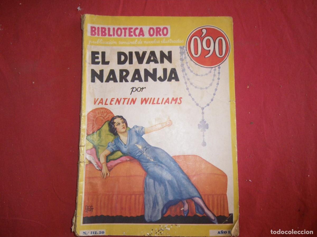 Libros: LIBRO BIBLIOTECA ORO. AMARILLA. III. N&ordm; 20. EL DIVAN NARANJA. V. WILLIAMS. - Foto 1