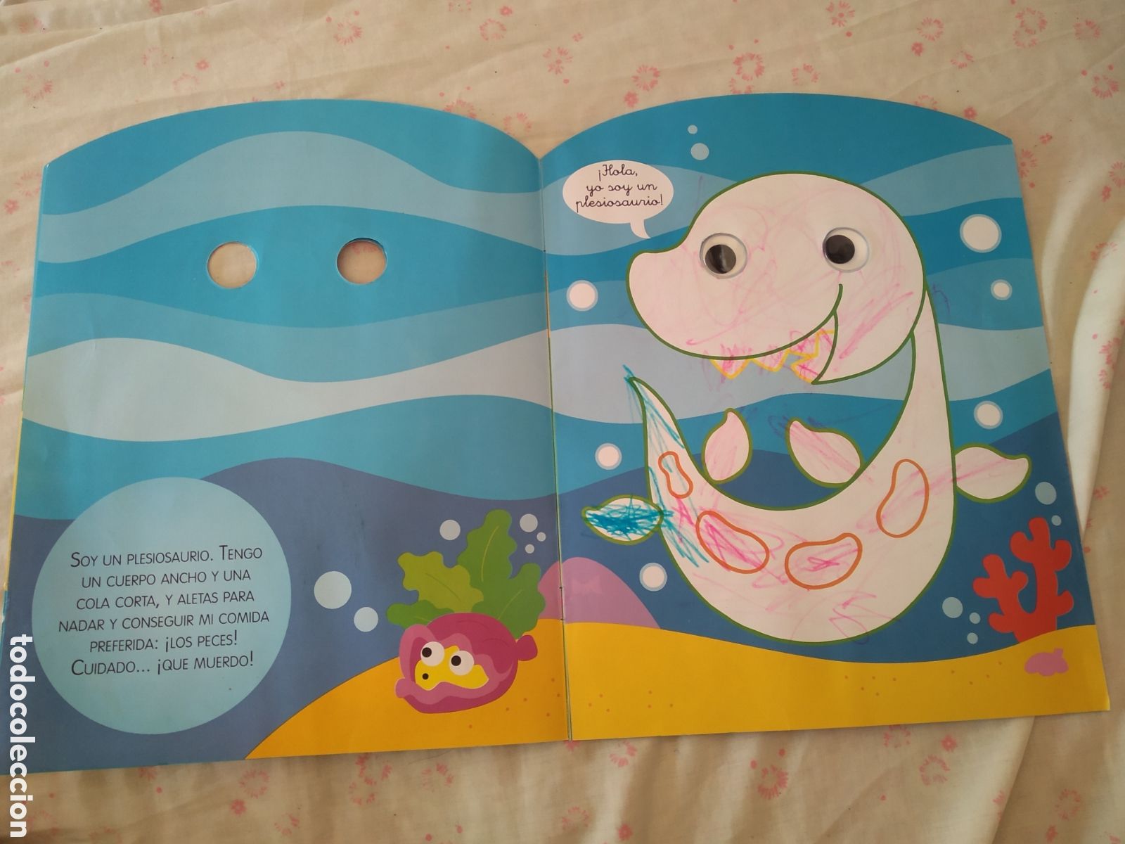Libros: LIBRO PINTA Y COLOREA DIBUJOS DE DINOSAURIOS (NO LLEVA LAS PEGATINAS) - Foto 4