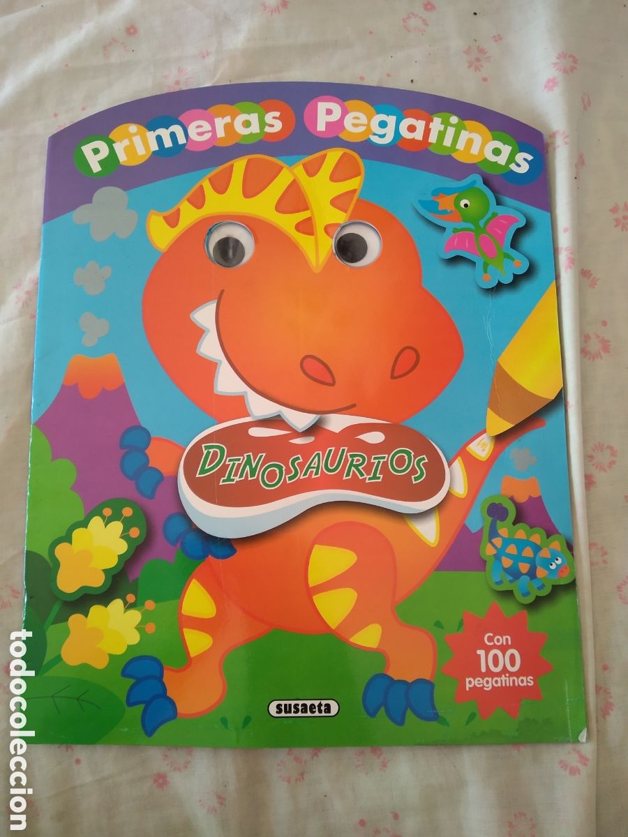 Libros: LIBRO PINTA Y COLOREA DIBUJOS DE DINOSAURIOS (NO LLEVA LAS PEGATINAS) - Foto 1