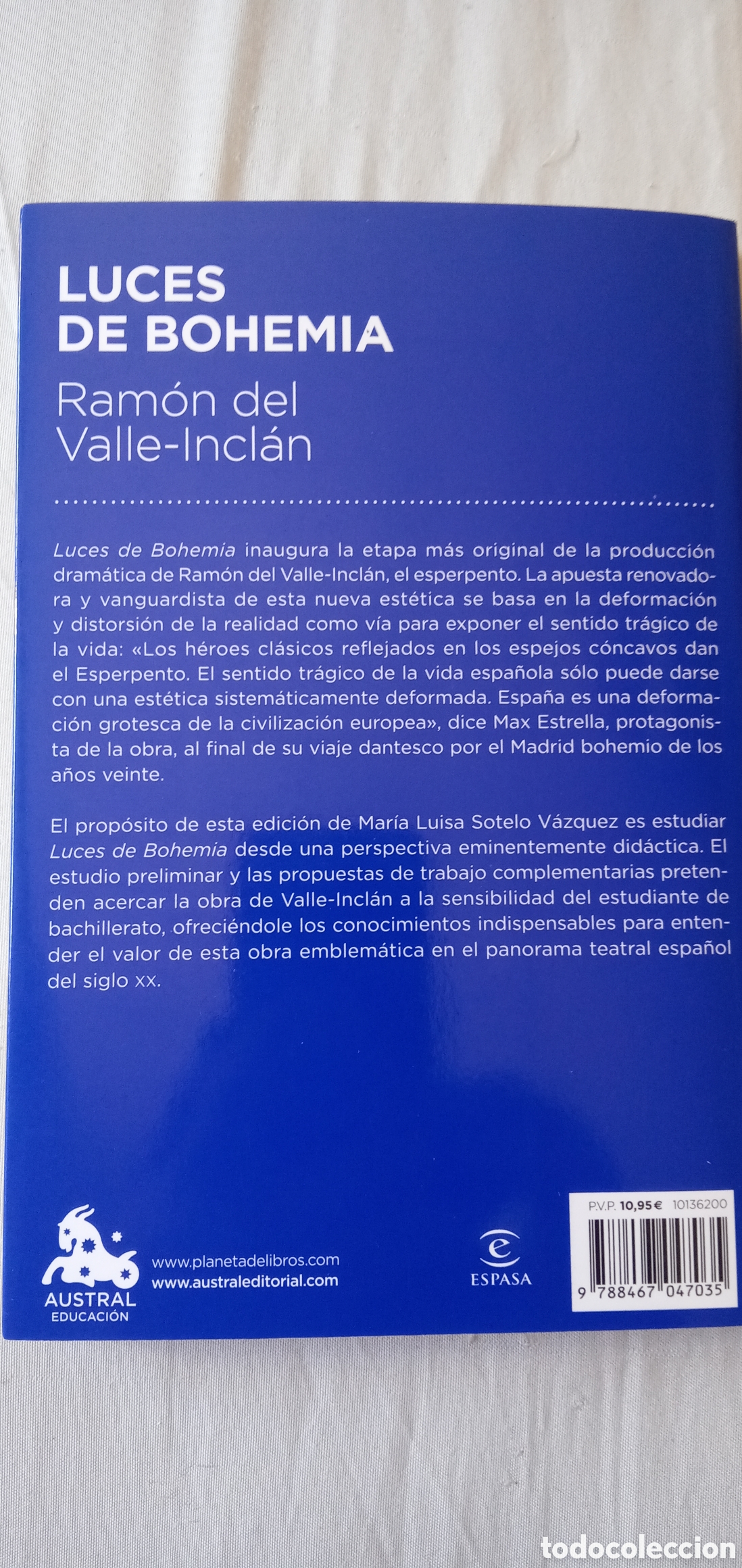 Libros: Luces de bohemia.Valle-Inclan.Austral.Seminuevo. - Foto 3