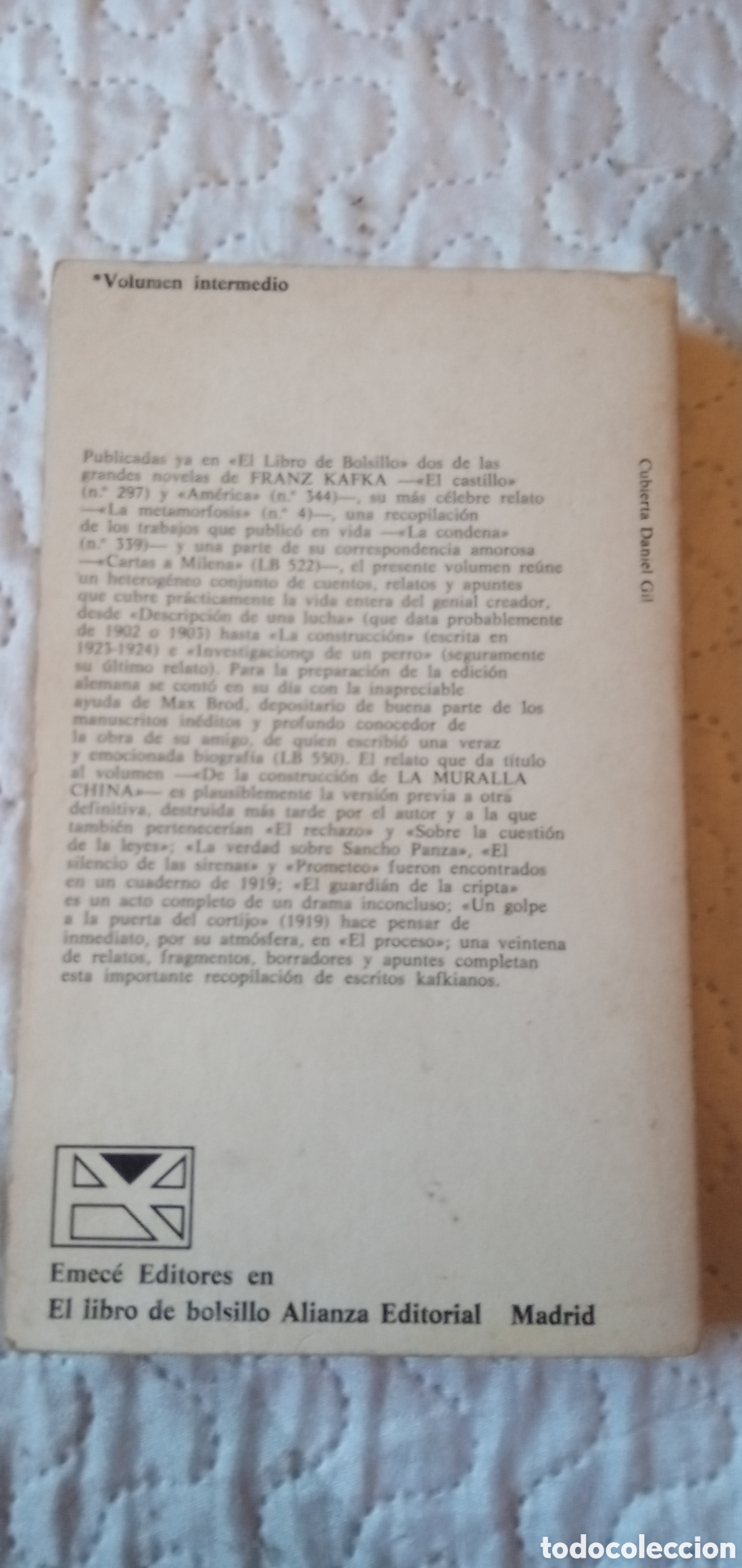 Libros: La muralla china.Kafka.1973.Alianza. - Foto 2