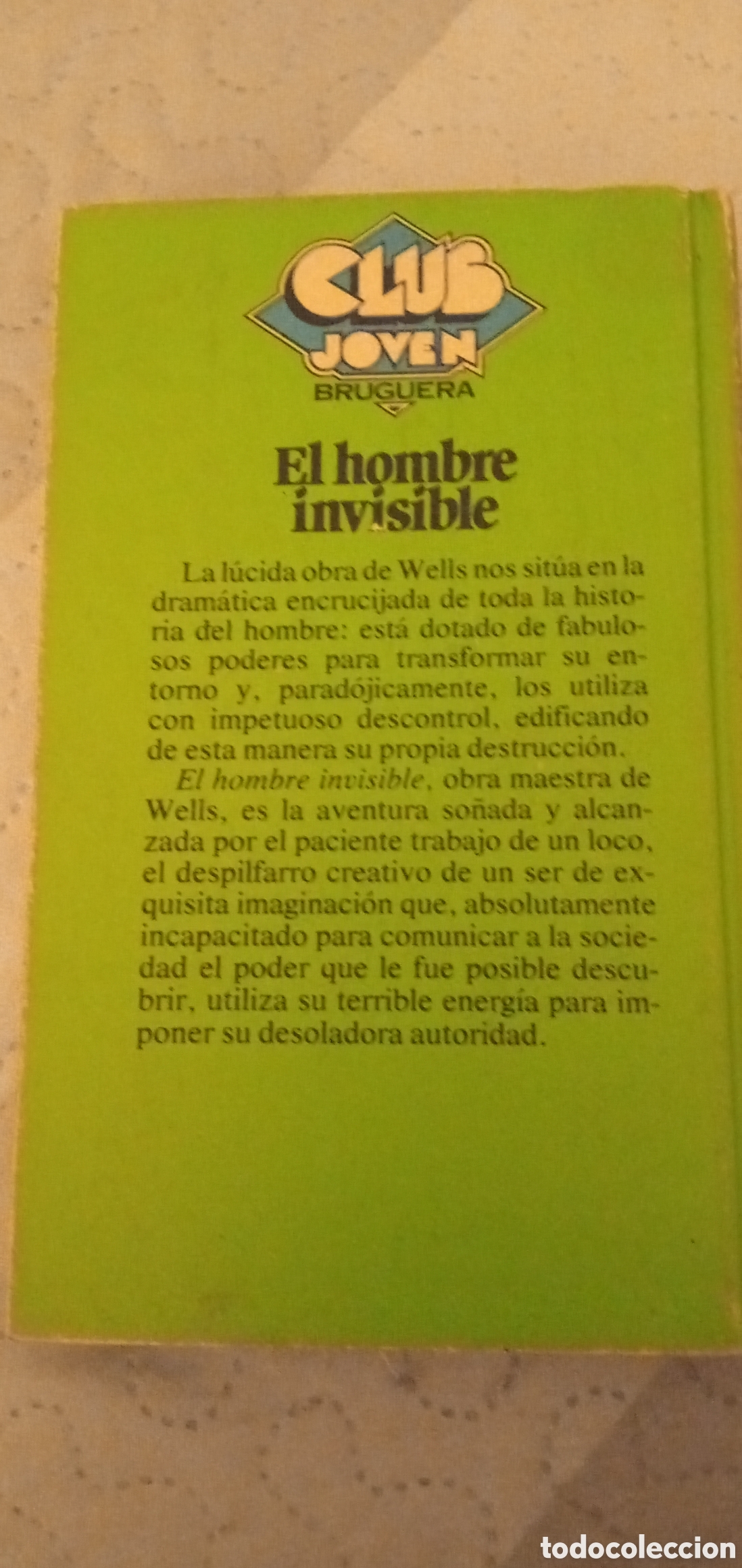 Libros: El hombre invisible.H.G.Wells.1981. - Foto 2