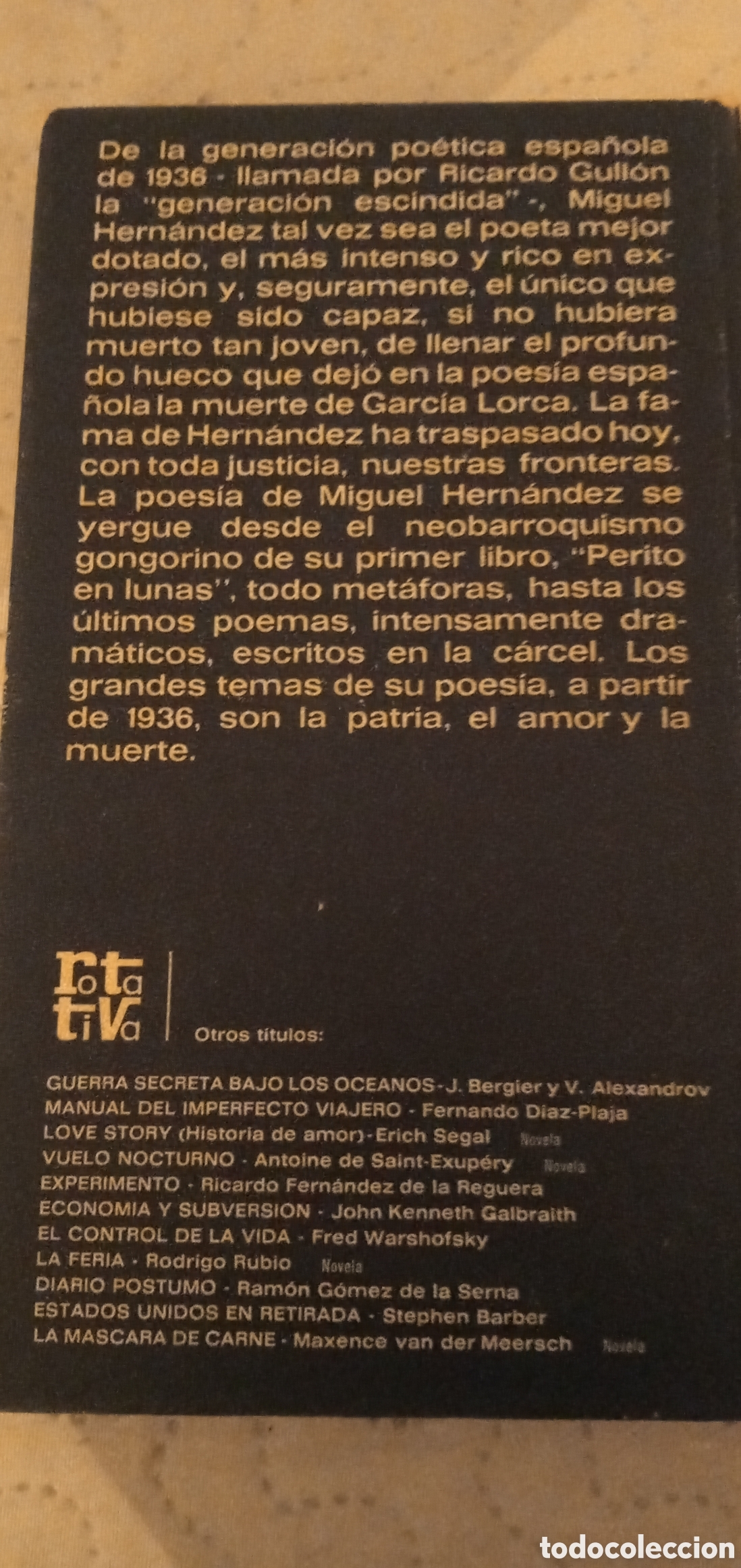 Libros: Miguel Hernandez.Poemas.1973. - Foto 2