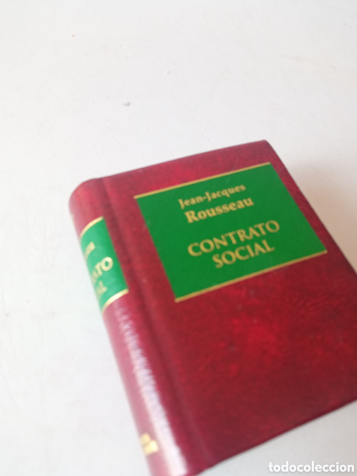 Libros: Libro Miniatura - El contrato social, Rousseau - Foto 2