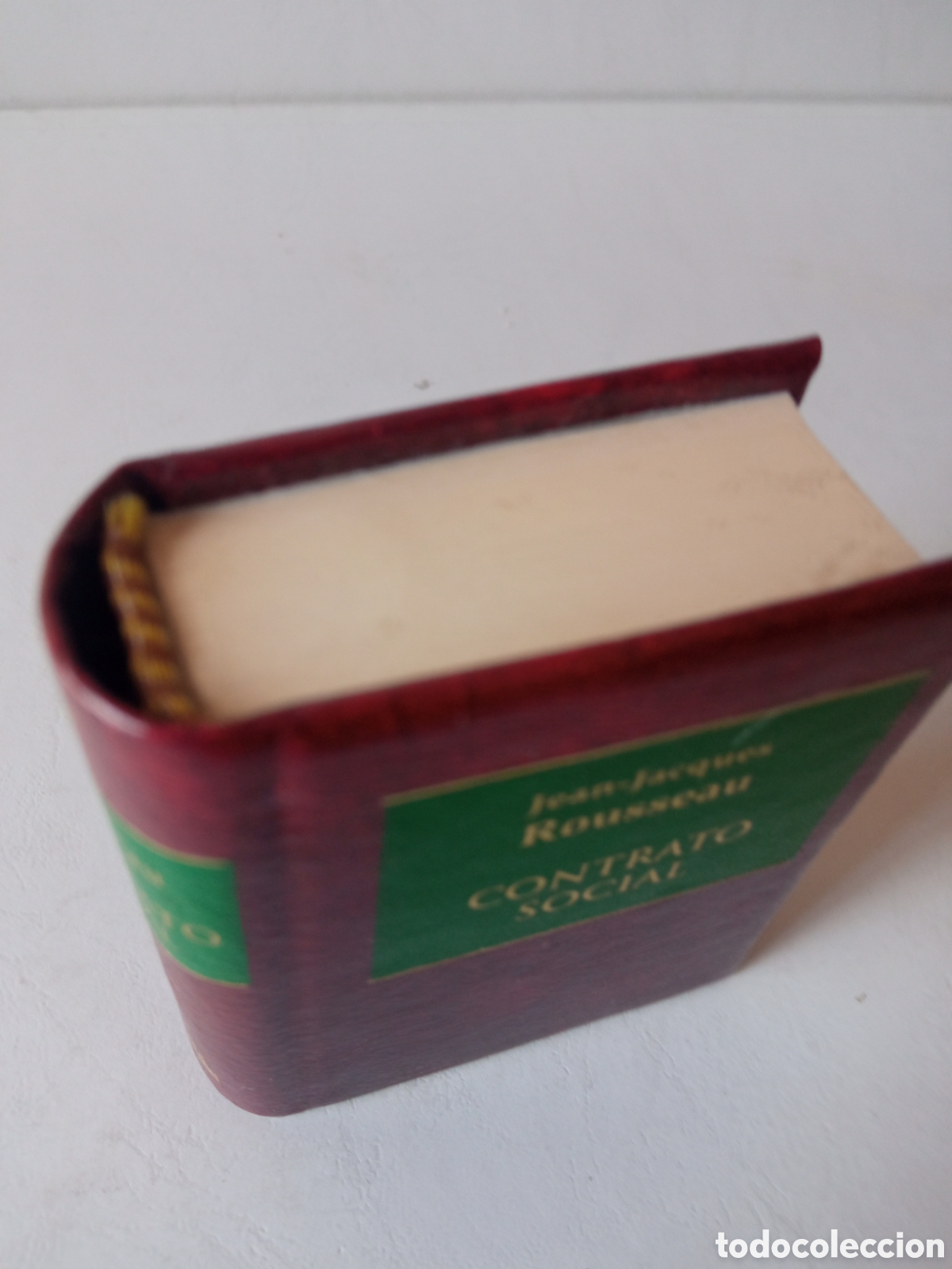 Libros: Libro Miniatura - El contrato social, Rousseau - Foto 3