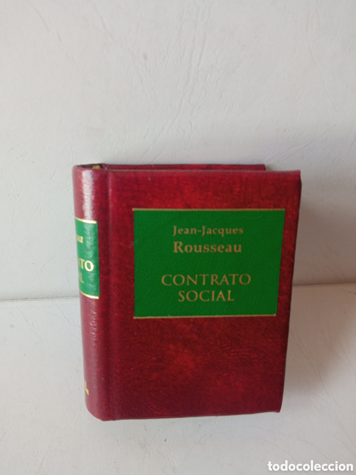 Libros: Libro Miniatura - El contrato social, Rousseau - Foto 1