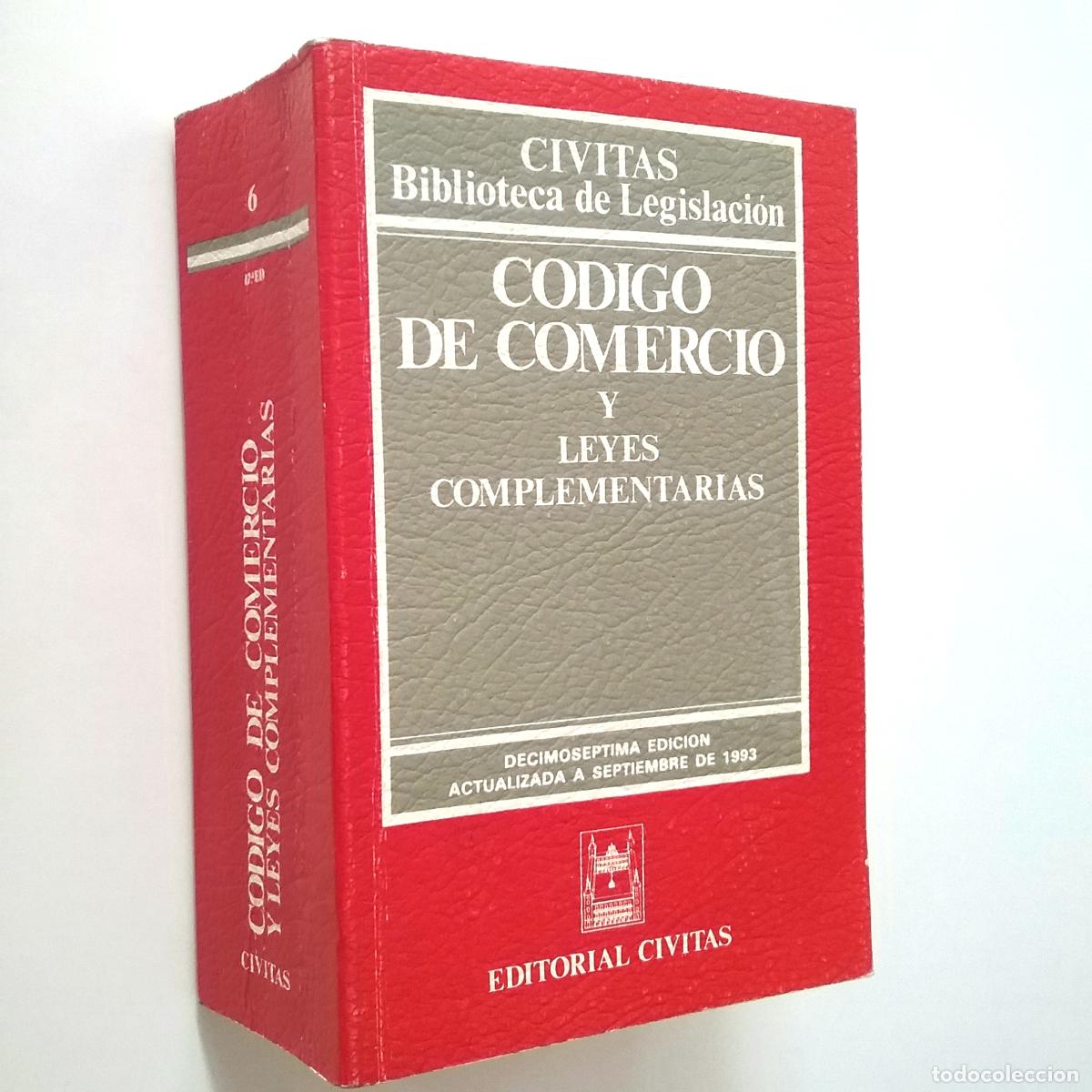 Libros: C&oacute;digo de Comercio y Leyes complementarias - Foto 1