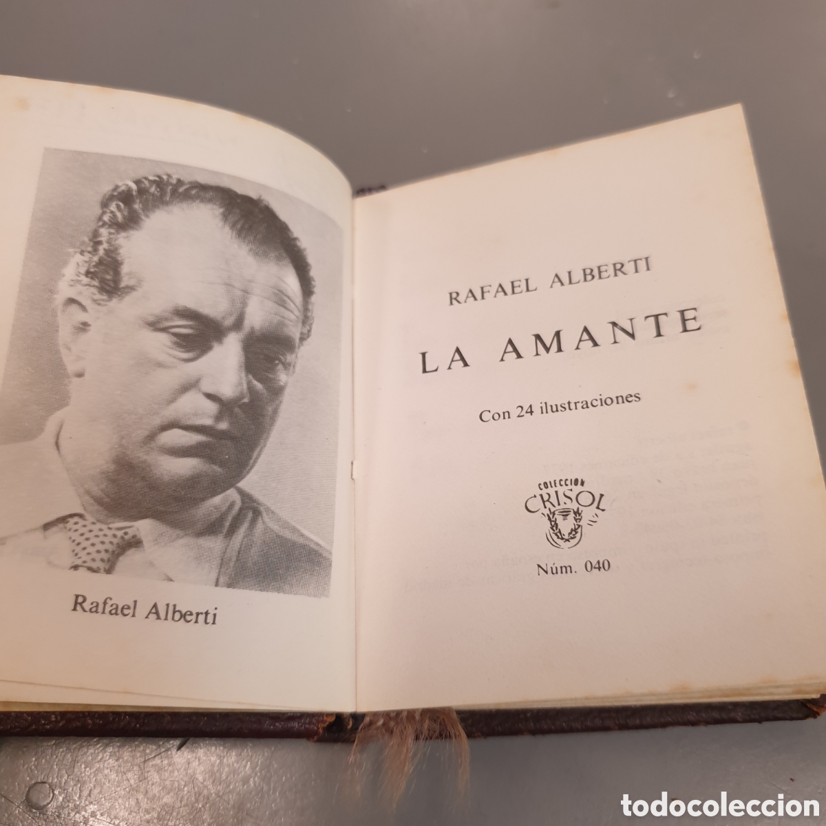 Libros: Mini libro RAFAEL ALBERTI LA AMANTE - Foto 2
