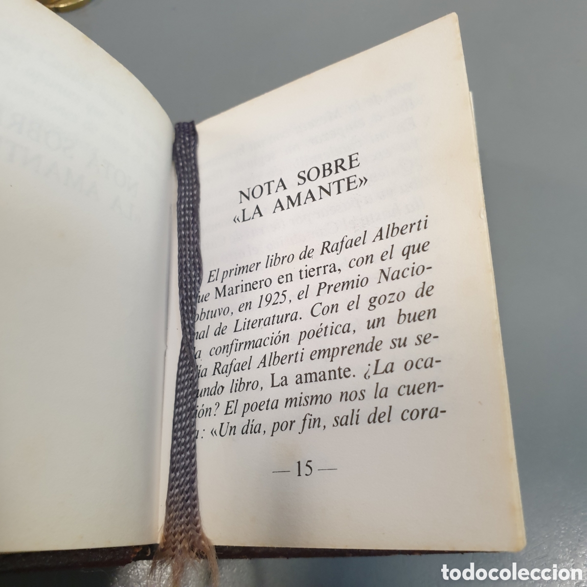 Libros: Mini libro RAFAEL ALBERTI LA AMANTE - Foto 9