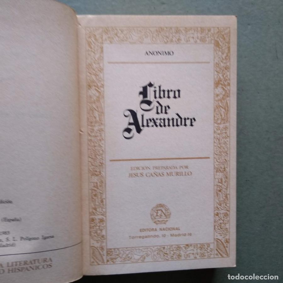 Libros: Libro de Alexandre. Edici&oacute;n preparada por Jes&uacute;s Ca&ntilde;as Murillo. - An&oacute;nimo. - Foto 2