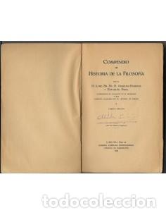 Libros: COMPENDIO DE HISTORIA DE LA FILOSOF&Iacute;A - Herranz,Dr.Anselmo - Foto 1