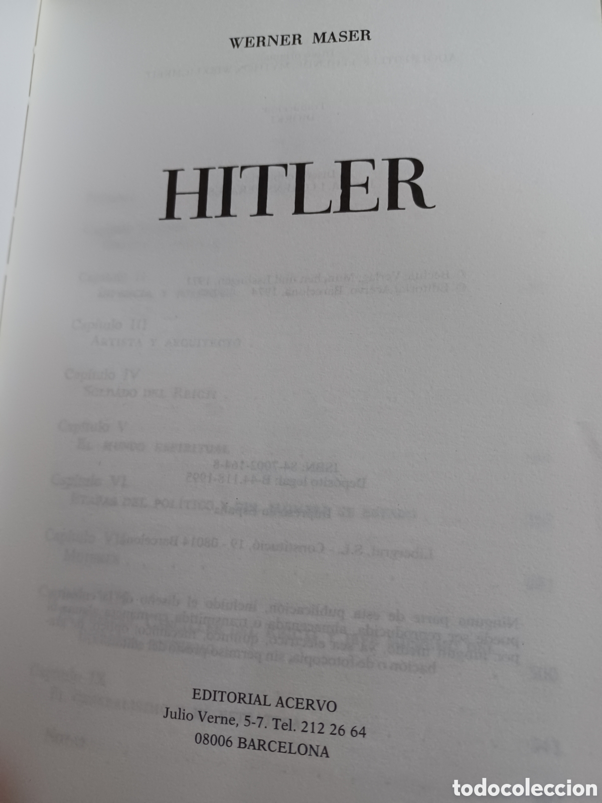 Libros: Barybook. 286. Hitler werner maser - Foto 2