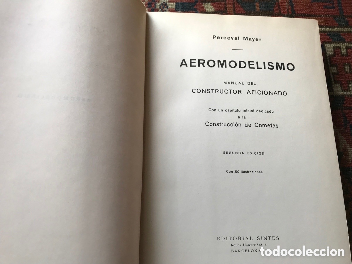 Libros: Aeromodelismo. Perceval Mayer. Sintes. 1967 - Foto 4
