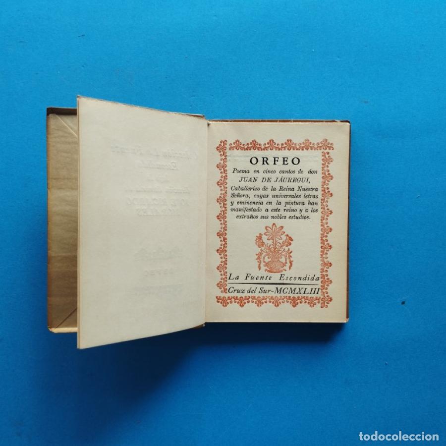 Libros: Orfeo. Poema en cinco cantos de... - J&aacute;uregui, Juan de. - Foto 2