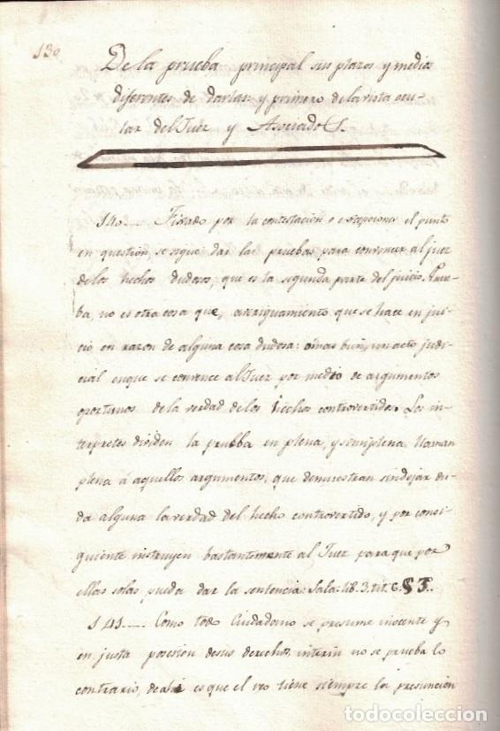Libros: Manuscrito. ELEMENTOS DE LA PR&Aacute;CTICA FORENSE, PRECEDIDA DE UN DISCURSO PRELIMINAR, EN QUE SE ESPONE - Foto 3