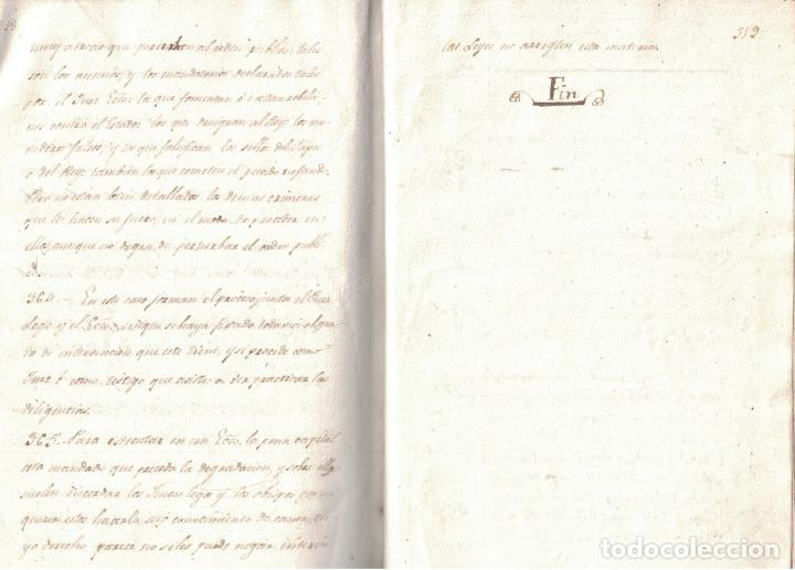 Libros: Manuscrito. ELEMENTOS DE LA PR&Aacute;CTICA FORENSE, PRECEDIDA DE UN DISCURSO PRELIMINAR, EN QUE SE ESPONE - Foto 4