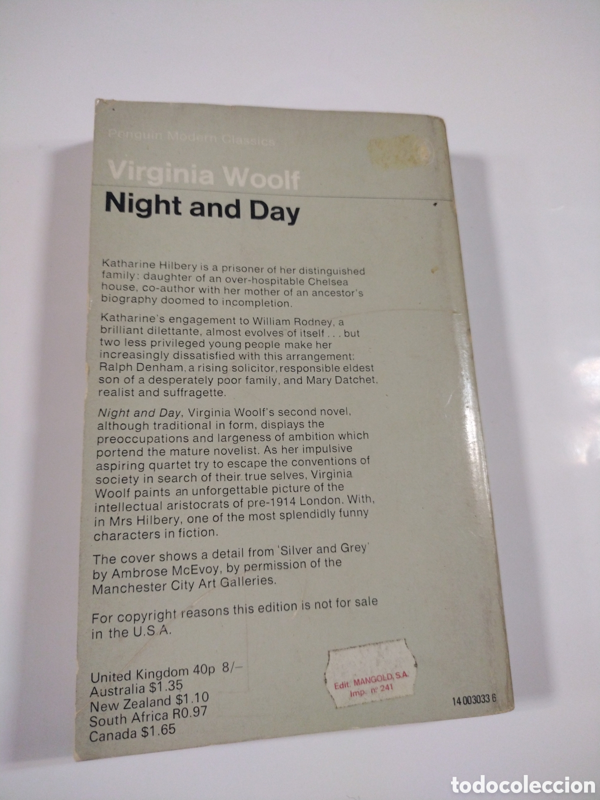 Libros: VIRGINIA WOOLF - NIGHT AND DAY - Foto 2
