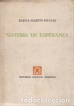 Libros: Materia de esperanza - Martin Vivaldi, Elena - Foto 1