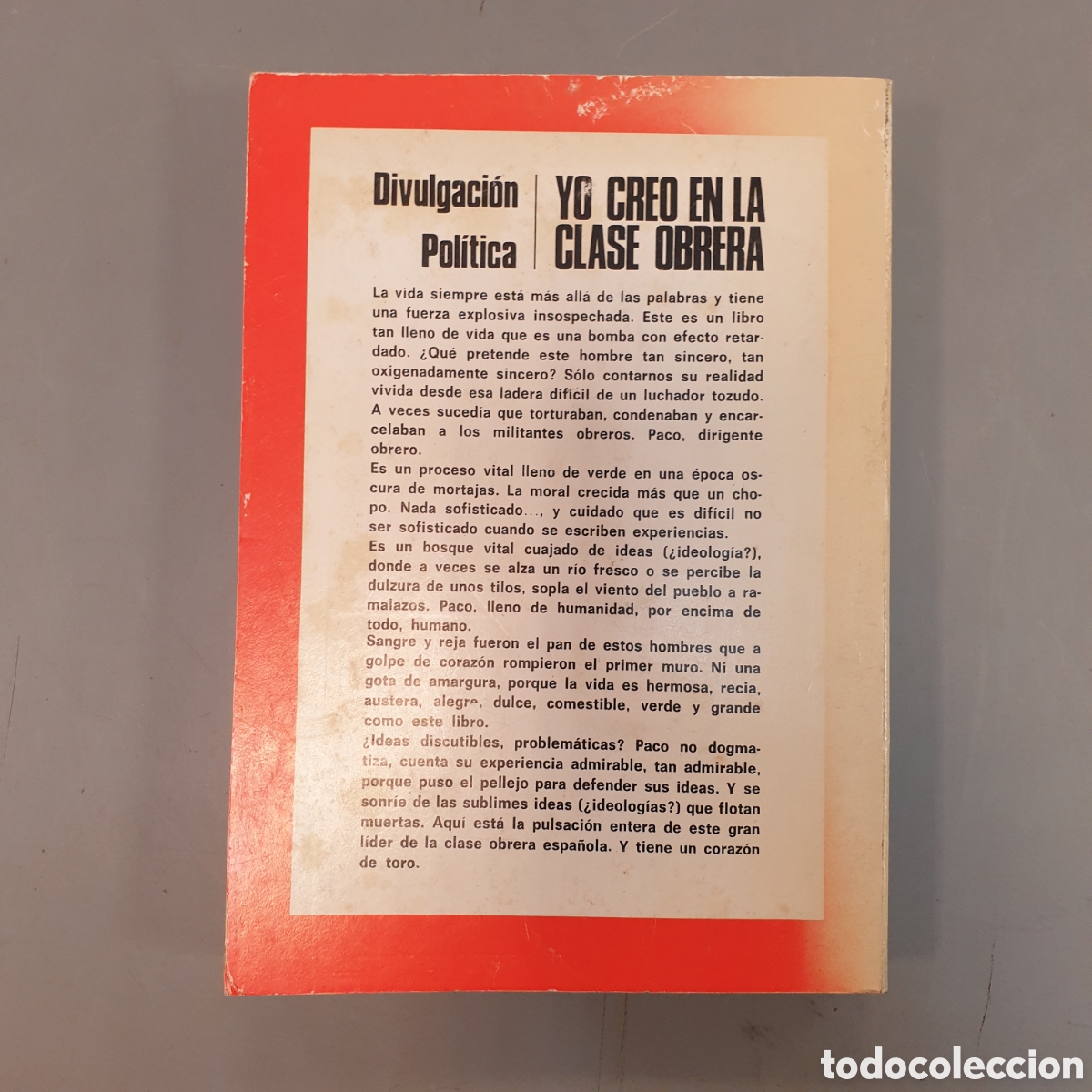 Libros: YO CREO EN LA CLASE OBRERA - Foto 2