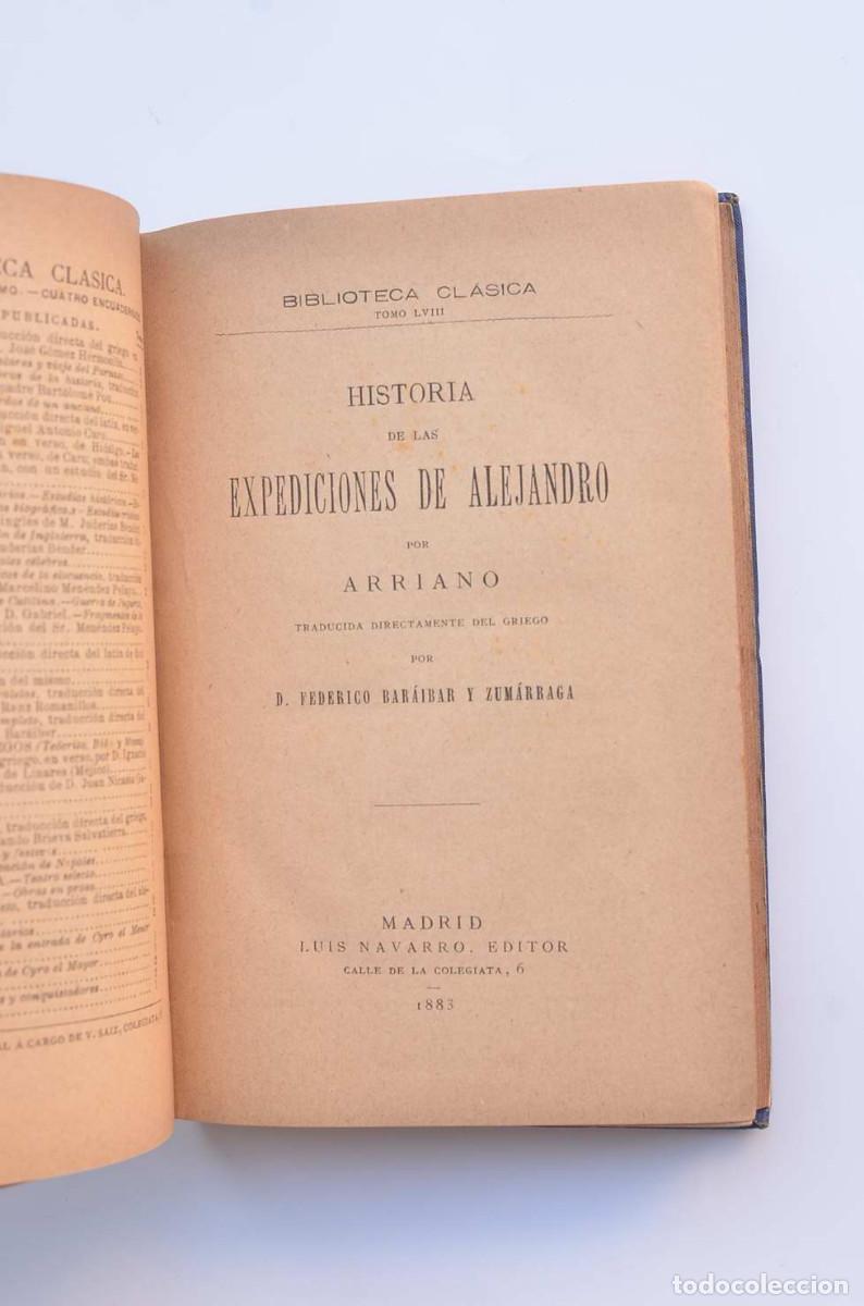 Libros: Historia de las expediciones de Alejandro - ARRIANO - Foto 3
