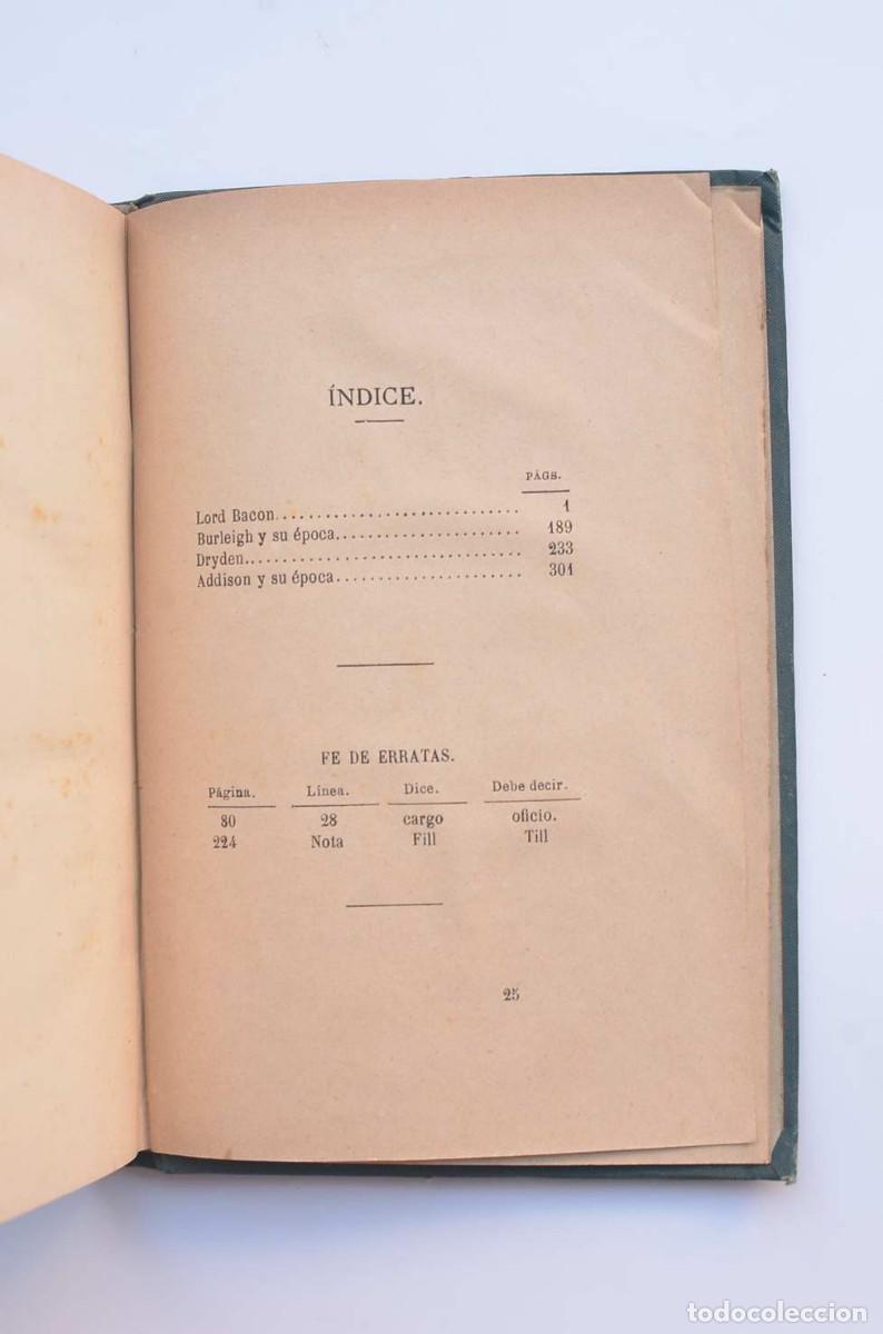 Libros: Estudios cr&iacute;ticos - MACAULAY, Lord - Foto 4
