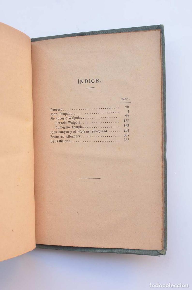 Libros: Vidas de pol&iacute;ticos ingleses - MACAULAY, Lord - Foto 4