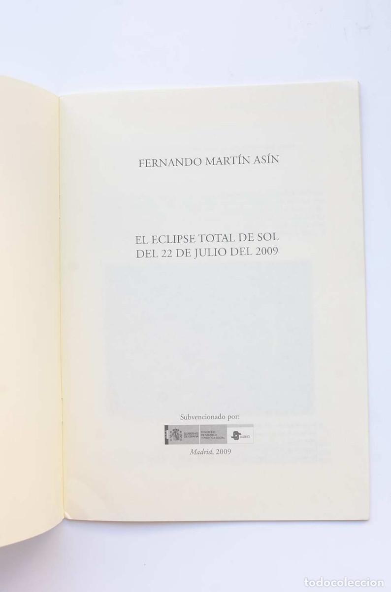 Libros: El eclipse total del Sol del 22 de julio de 2009 - MART&Iacute;N AS&Iacute;N, Fernando - Foto 2