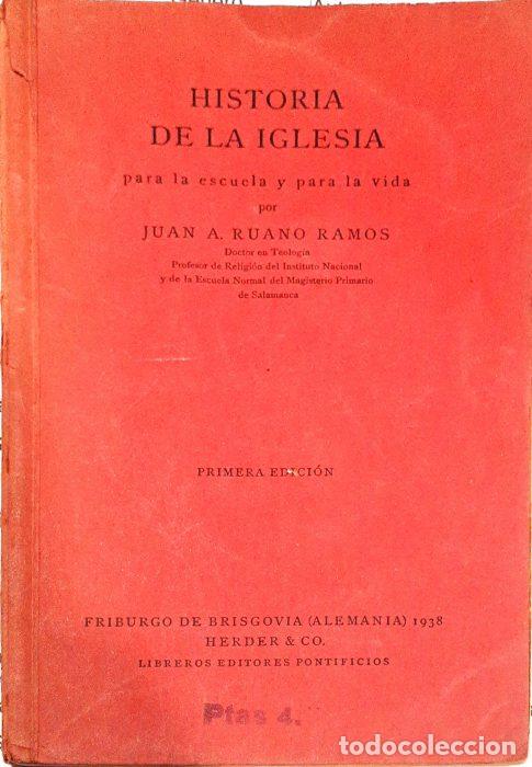 Libros: Historia de la Iglesia - RUANO RAMOS, JUAN A - Foto 1