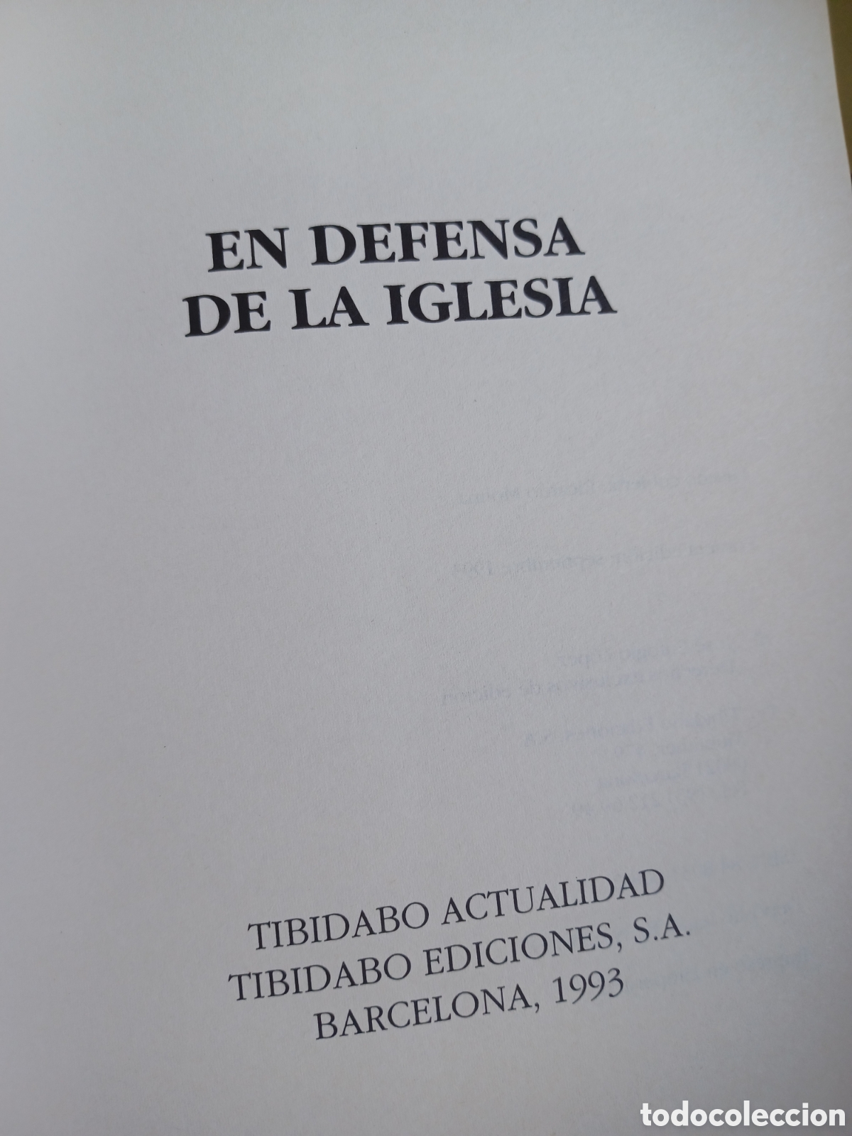 Libros: Barybook C41. En defensa de la Iglesia Jos&eacute; Eulogio L&oacute;pez tridabo - Foto 3