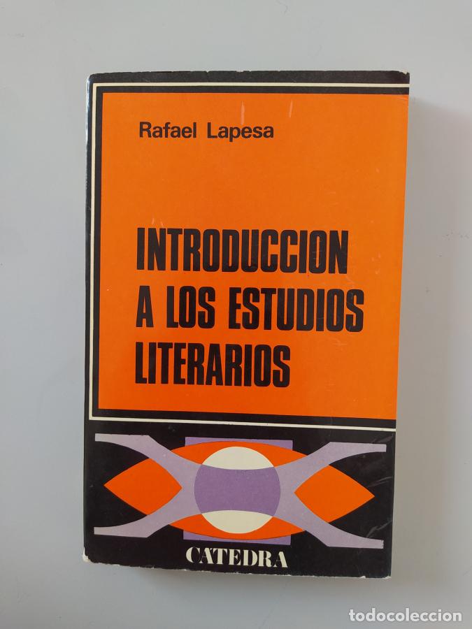 Libros: INTRODUCCI&Oacute;N A LOS ESTUDIOS LITERARIOS. - RAFAEL LAPESA. TDK775 - Foto 1