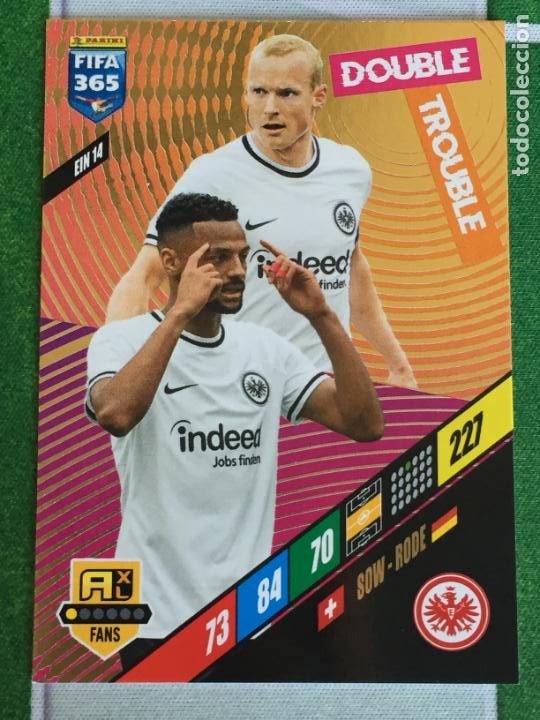 Libros: 257 EIN 14-. Sebastian Rode / Djibril Sow - Double Trouble Eintracht Frankfurt ADRENALYN FIFA 365 20