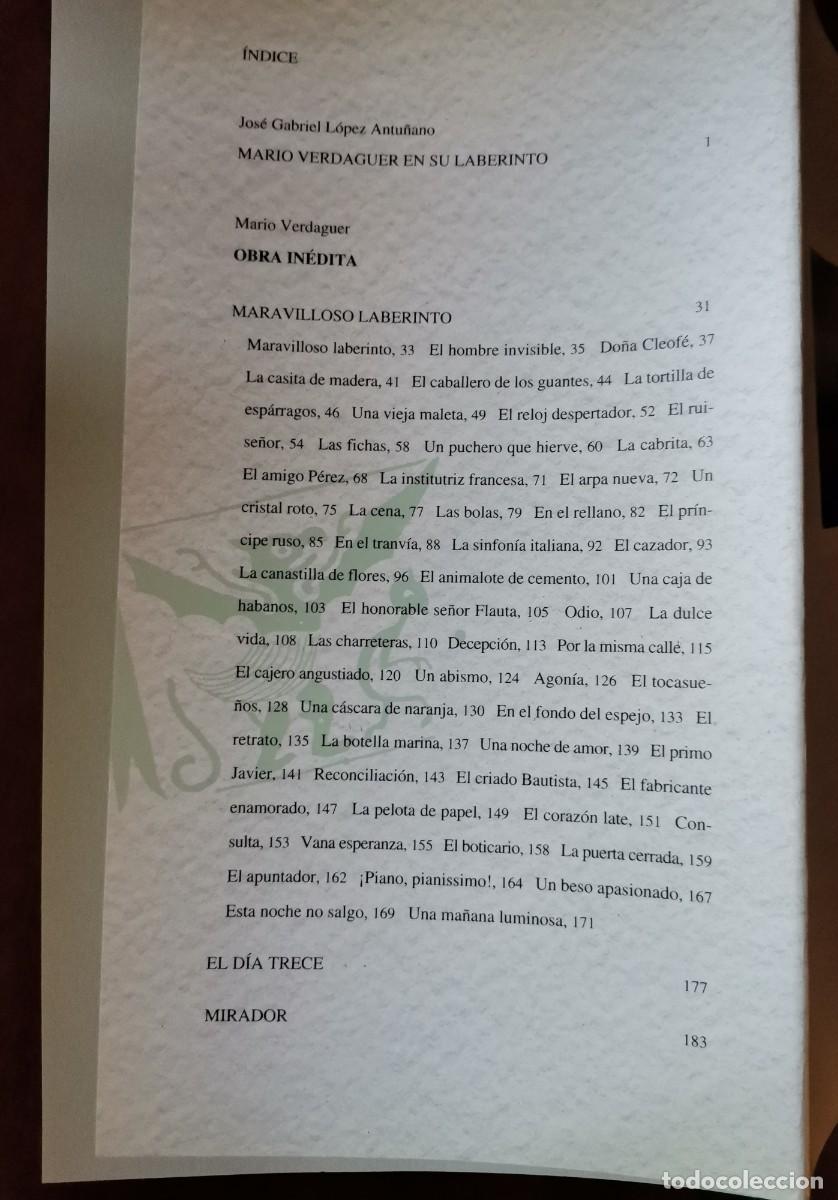 Libros: MARIO VERDAGUER - OBRA INEDITA - - Foto 2