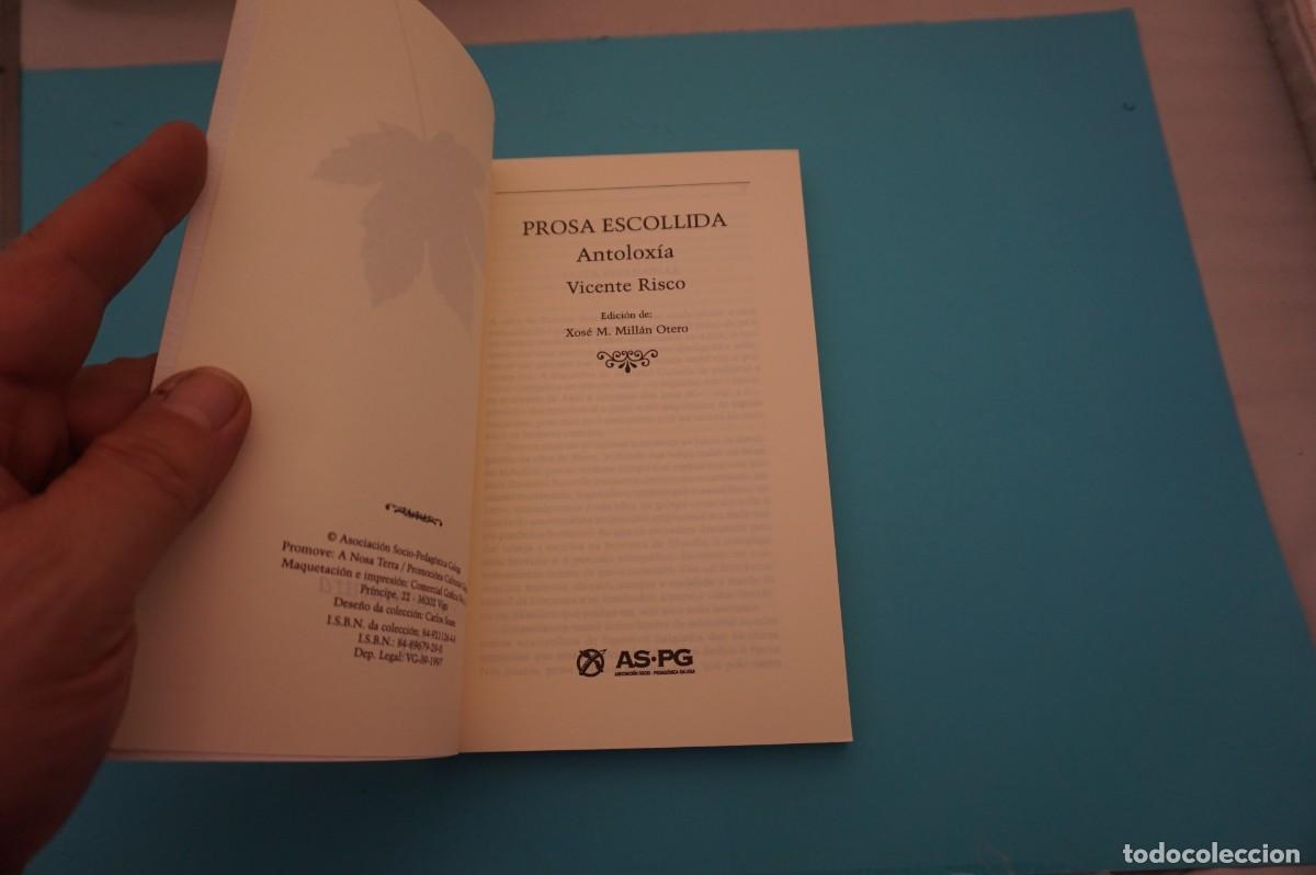 Libros: 22B/ PROSA ESCOLLIDA ANTOLOXIA - VICENTE RISCO / A NOSA TERRA - Foto 2