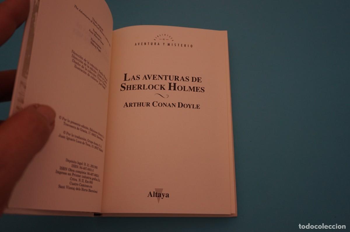 Libros: 2B/ LAS AVENTURAS DE SHERLOCK HOLMES - ARTHUR CONAN DOYLE / ALTAYA EDITOR - Foto 2