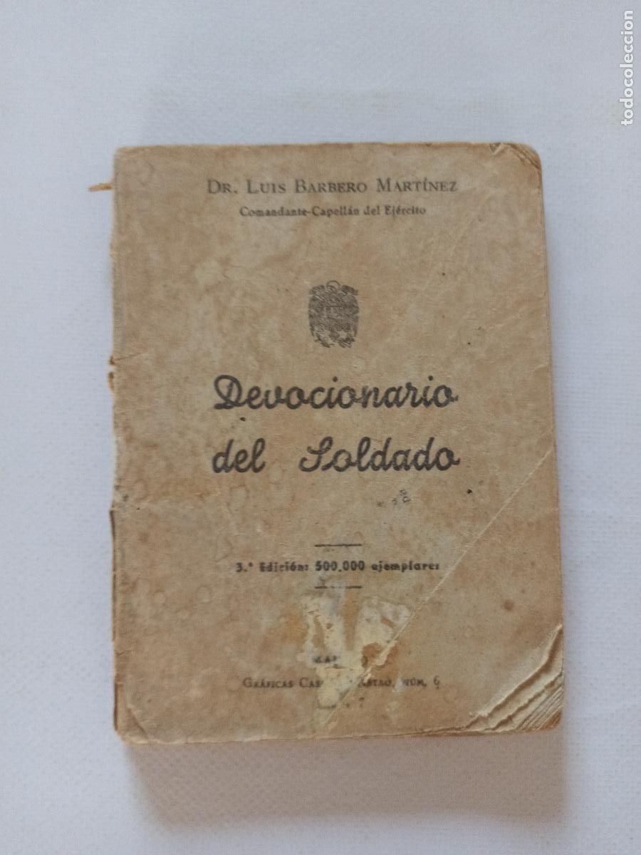 Libros: DEVOCIONARIO DEL SOLDADO - DR. LUIS BARBERO MARTINEZ - 3&ordf; EDICION (030A) - Foto 1