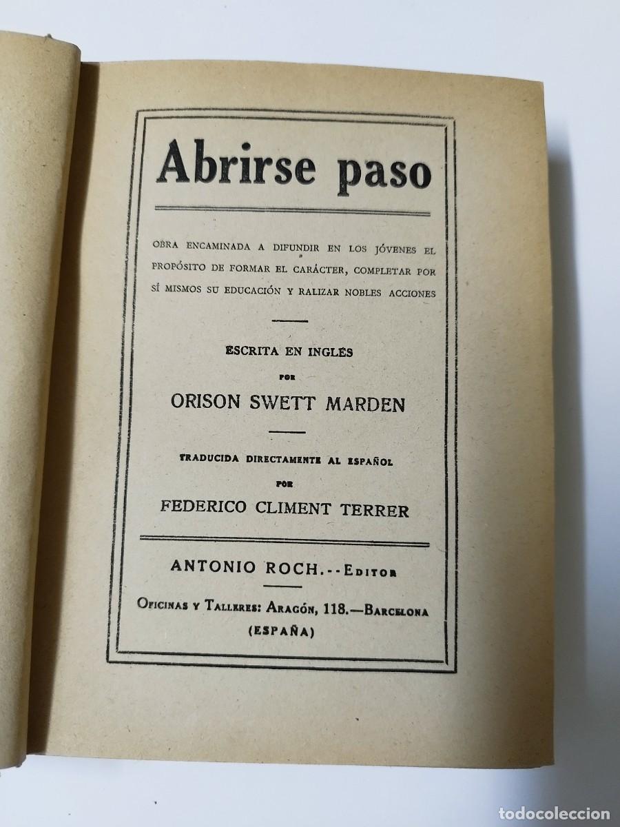 Libros: Abrirse Paso - Orison Swrtt Marden - Foto 2