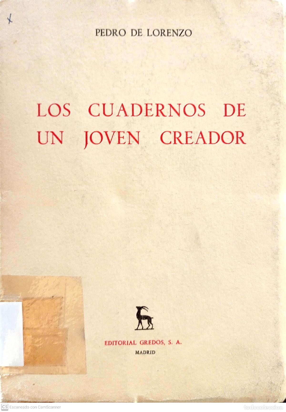 Libros: Los cuadernos de un joven creador - Pedro de Lorenzo - Foto 1