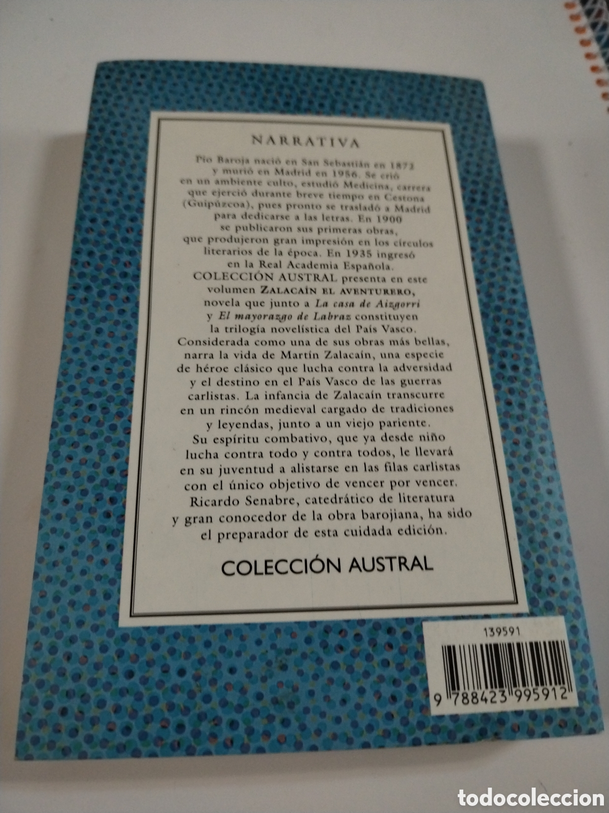 Libros: ZALACAIN EL AVENTURERO. PIO BAROJA. CL* - Foto 2