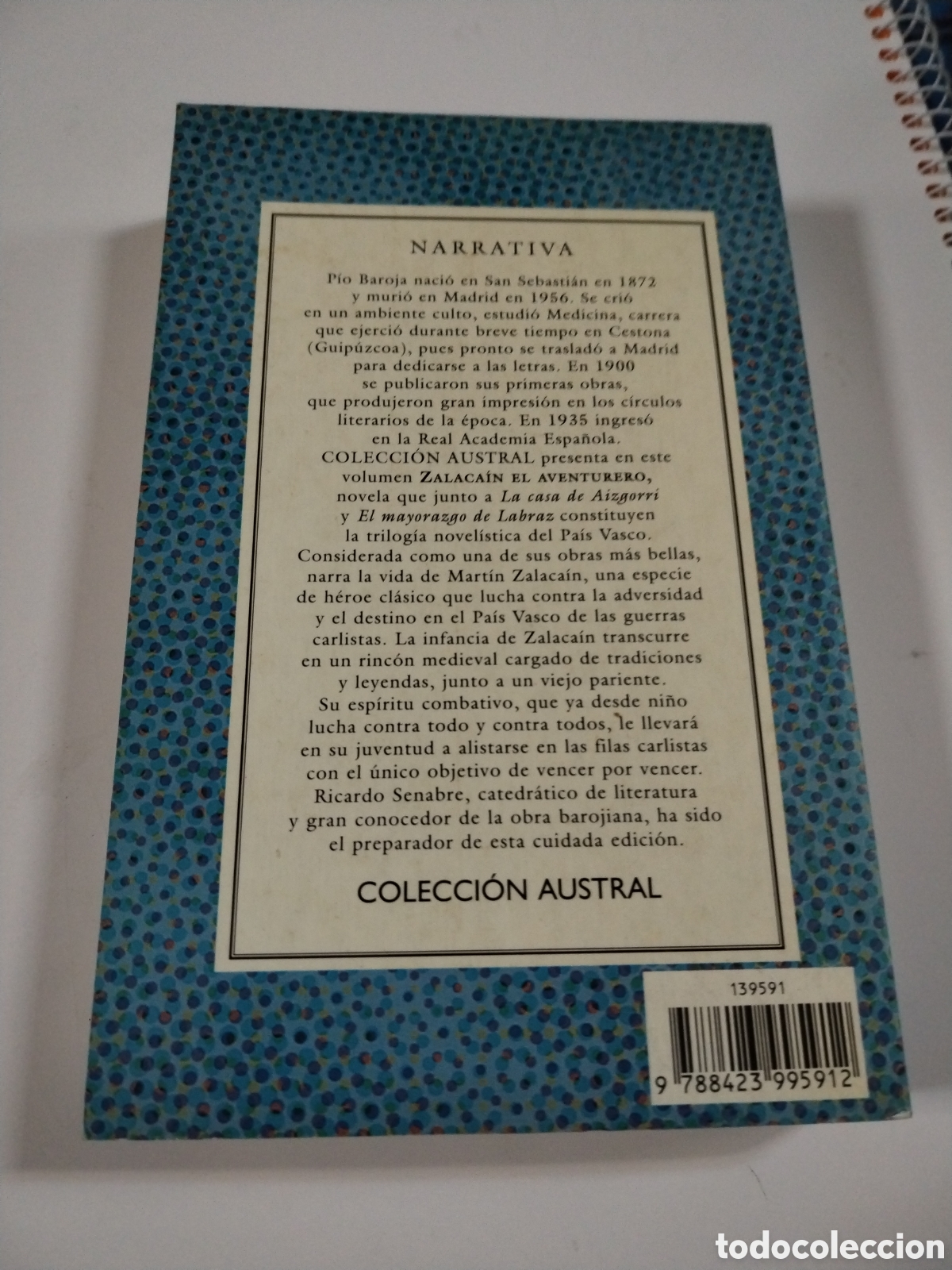 Libros: ZALACAIN EL AVENTURERO. PIO BAROJA. CL - Foto 2