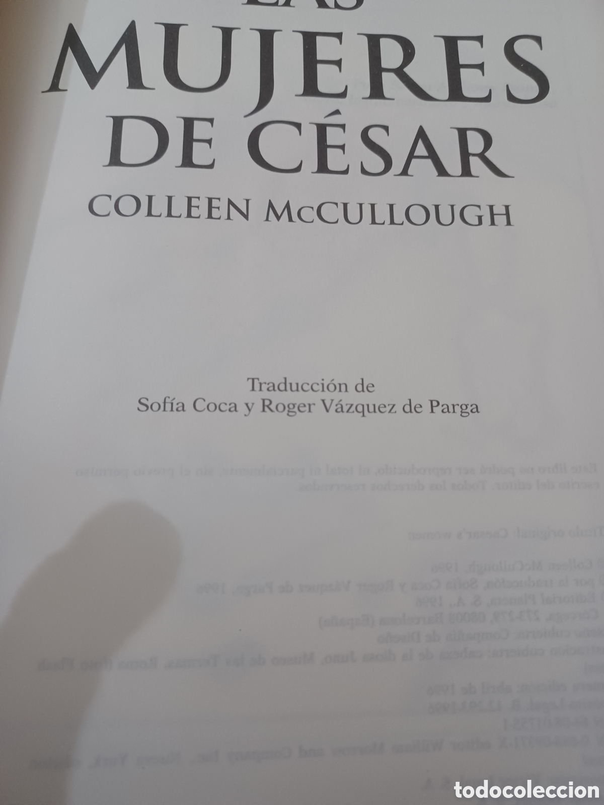 Libros: Barybook C37. . Las mujeres del C&eacute;sar Collen McCullough. Planeta - Foto 3