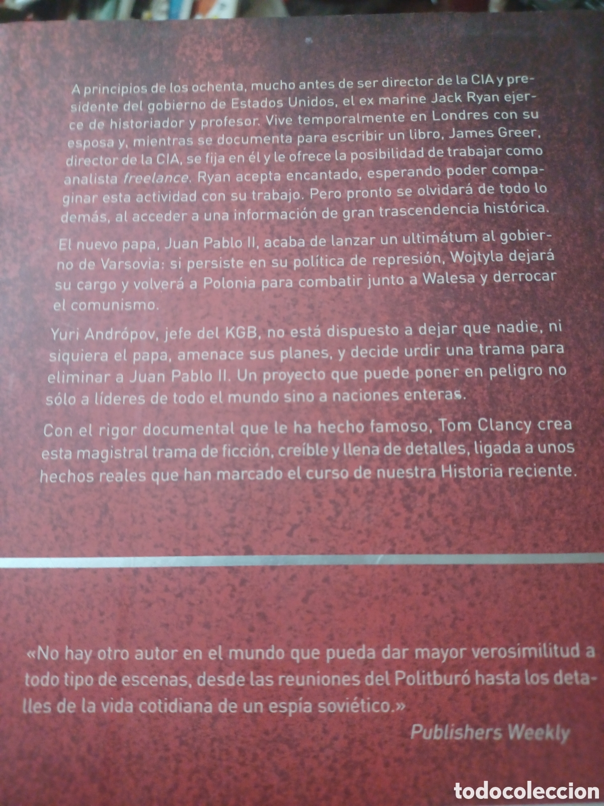 Libros: Barybook 292. Clave red Ravi Tom Clancy planeta internacional - Foto 2