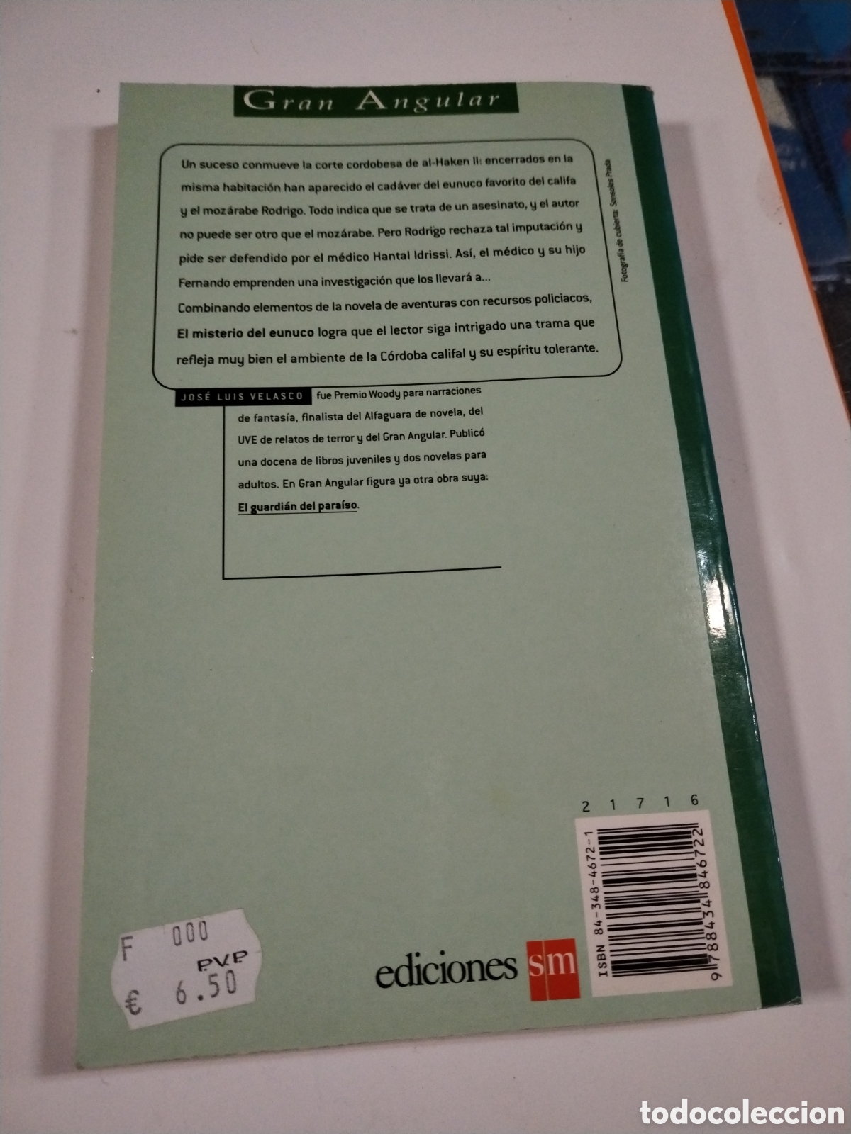 Libros: EL MISTERIO DEL EUNUCO. JOSE LUIS VELASCO. CL ** - Foto 2