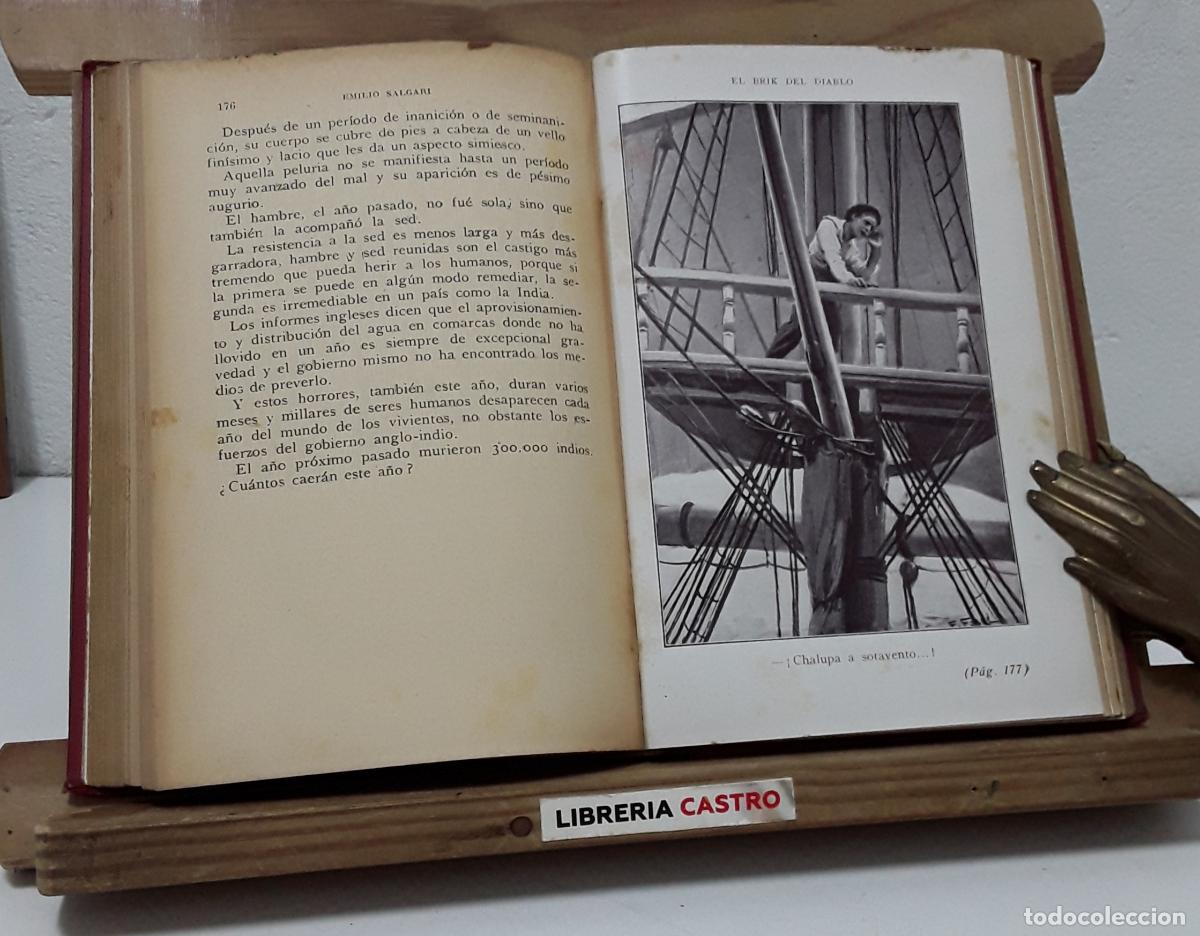 Libros: El Brik del Diablo - Emilio Salgari. - Foto 2
