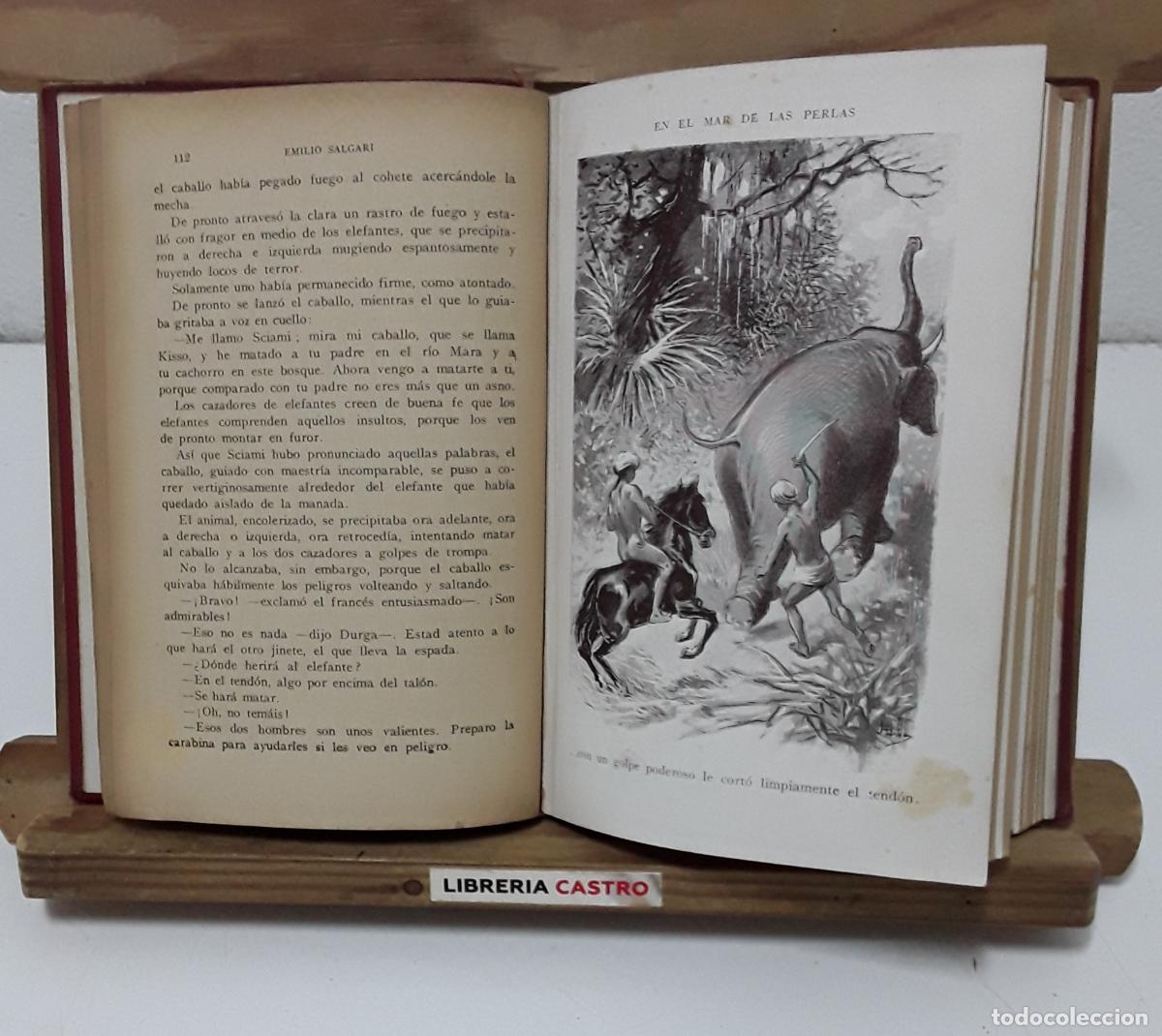 Libros: En el mar de las perlas - Emilio Salgari. - Foto 2