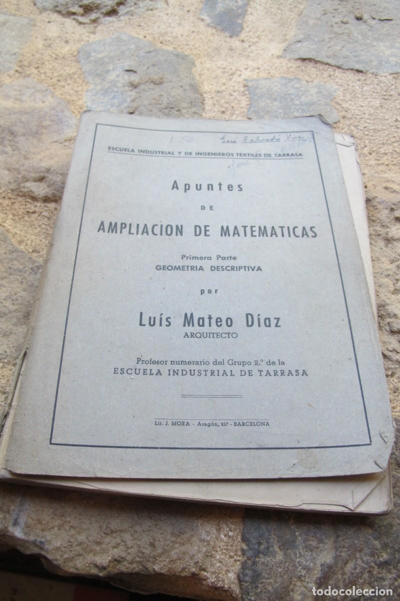 Libros: APUNTES DE AMPLIACION DE MATEMATICAS. LUIS MATEO DIAZ - Foto 1