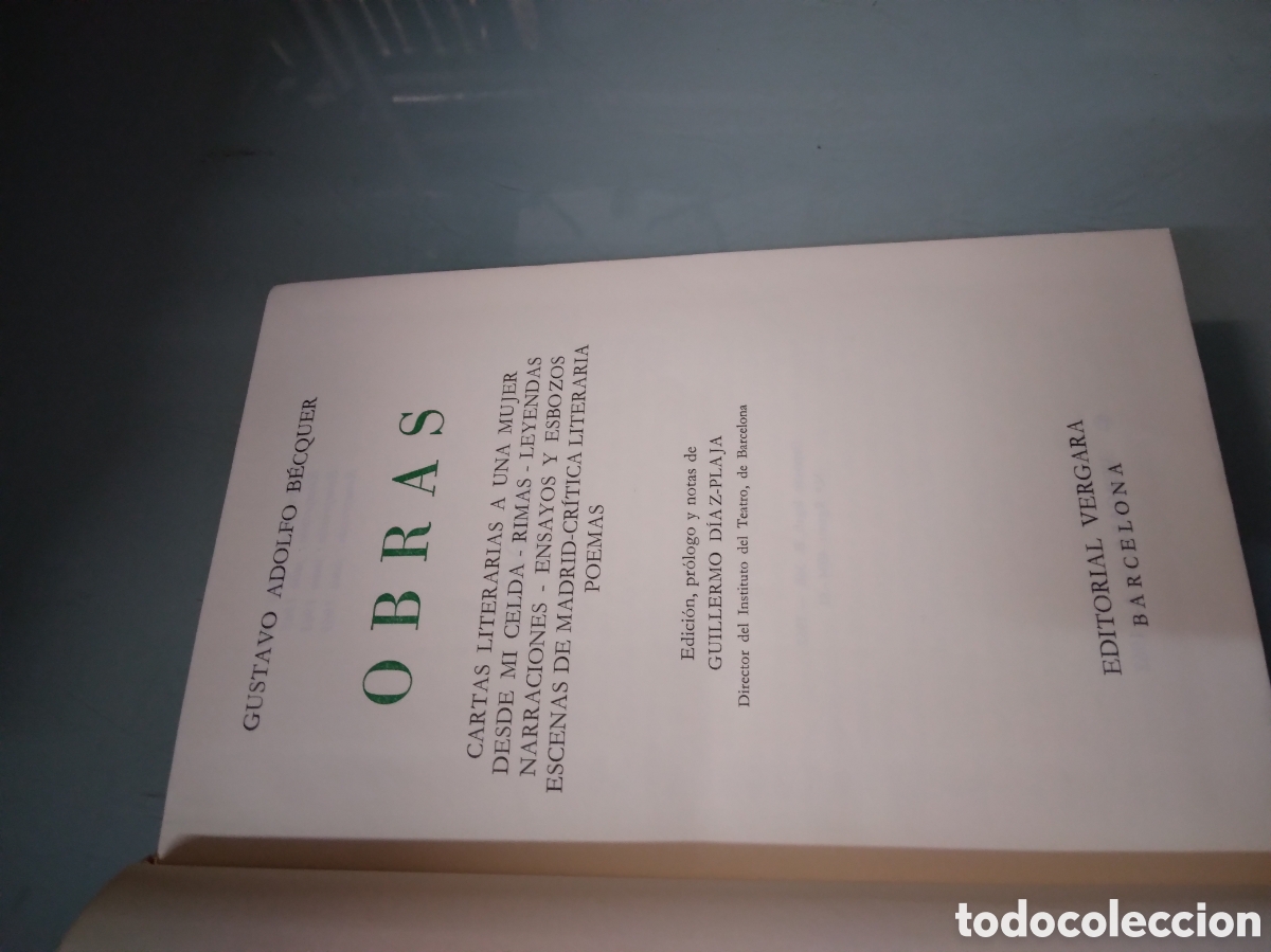 Libros: Gustavo Adolfo Becquer, Obras, Editorial Vergara,1962 - Foto 3