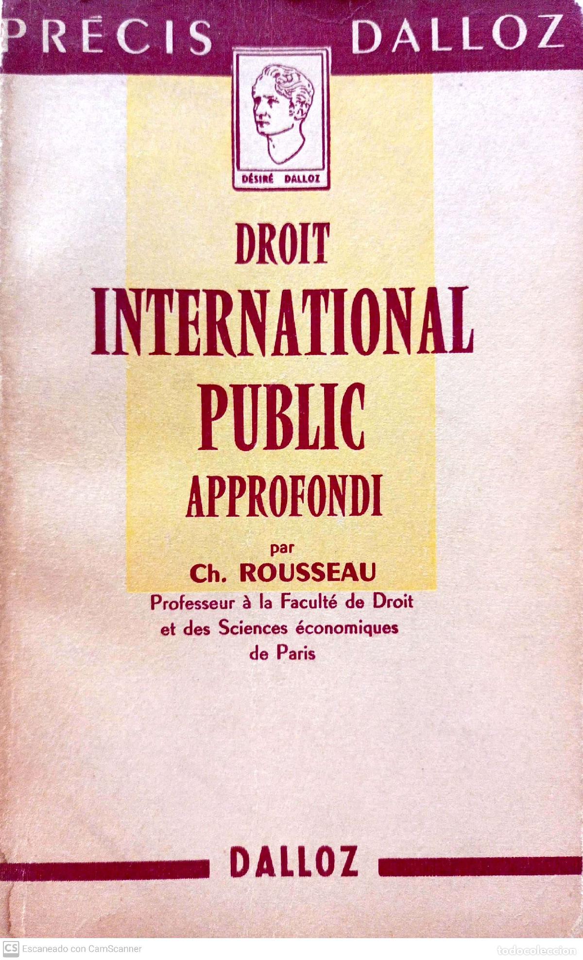 Libros: Droit international puclic approfondi - Rousseau, Ch. - Foto 1