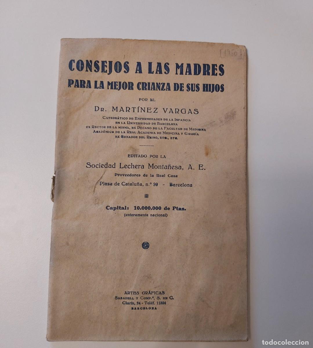 Libros: Folleto antiguo S. XX [1950] Consejos a las madres para la mejor crianza de sus hijos